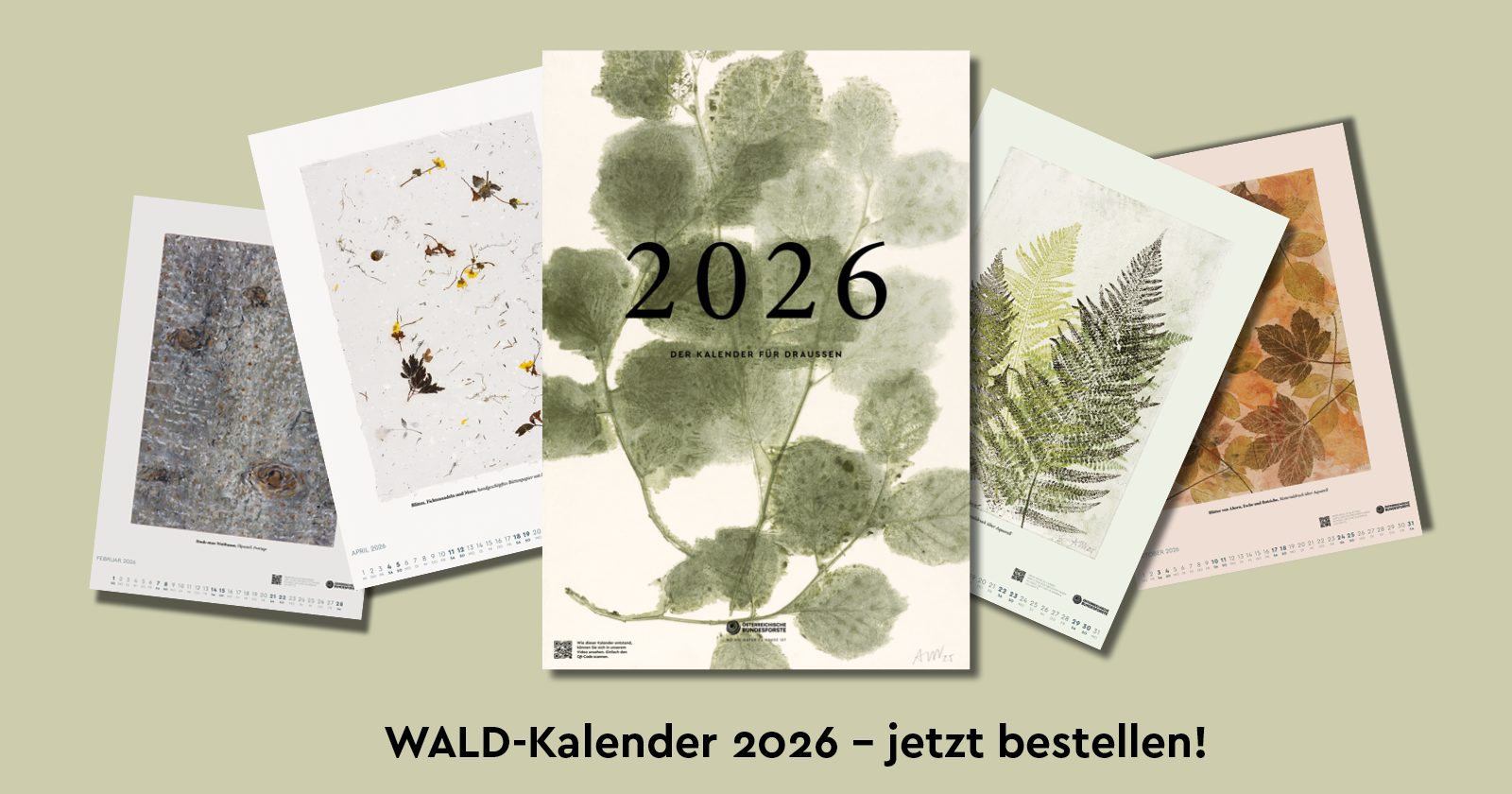 wald kalender2026 banner gruen